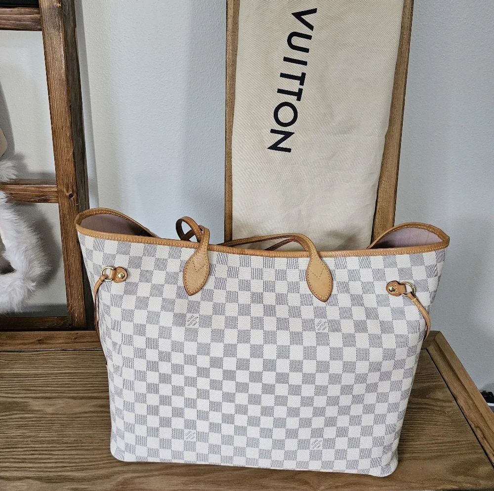 Louis Vuitton Damier Azur neverfull GM w/ pouchette - Picture 8 of 15